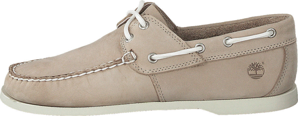 Cedar Bay Boat Shoe Light Beige Nubuck