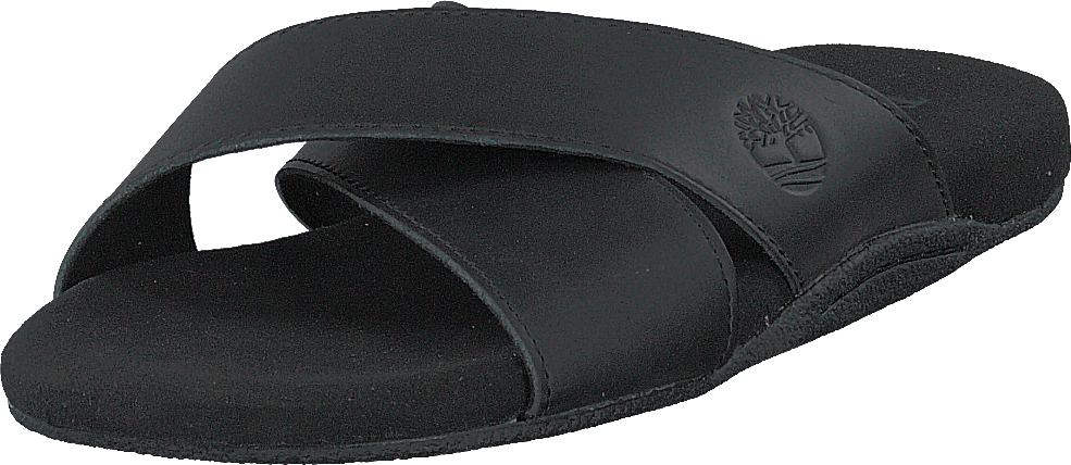 Seatonbay Crossstrapslide Black Leather