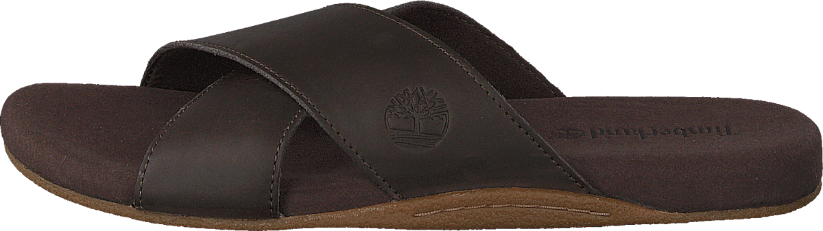 Seatonbay Crossstrapslide Dark Brown Leather