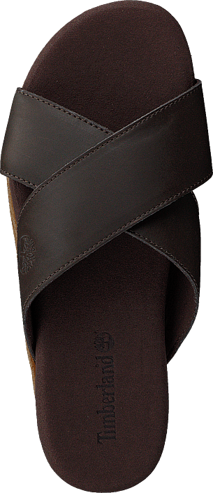 Seatonbay Crossstrapslide Dark Brown Leather