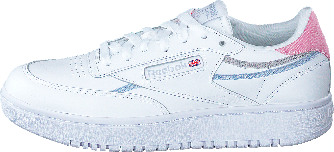 Club C Double Ftwwht/cdgry2/ornflr, Female, Topánky, Tenisky, Tenisky, Biely, EU 40,5