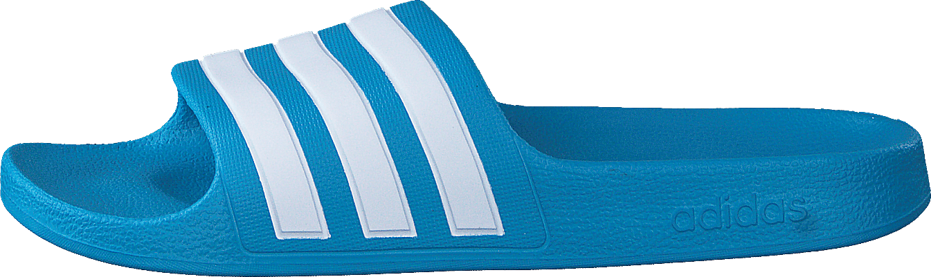 Adilette Aqua Slides Kids Solar Blue / Cloud White / Solar Blue, Unisex, Shoes, Sandals and Slippers, sandals, Turquoise, UK 1