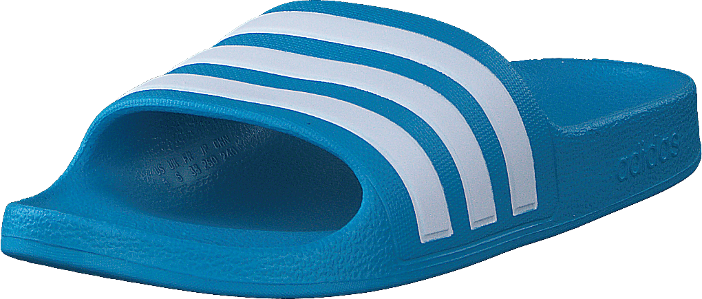 Adilette Aqua Slides Kids Solar Blue / Cloud White / Solar Blue