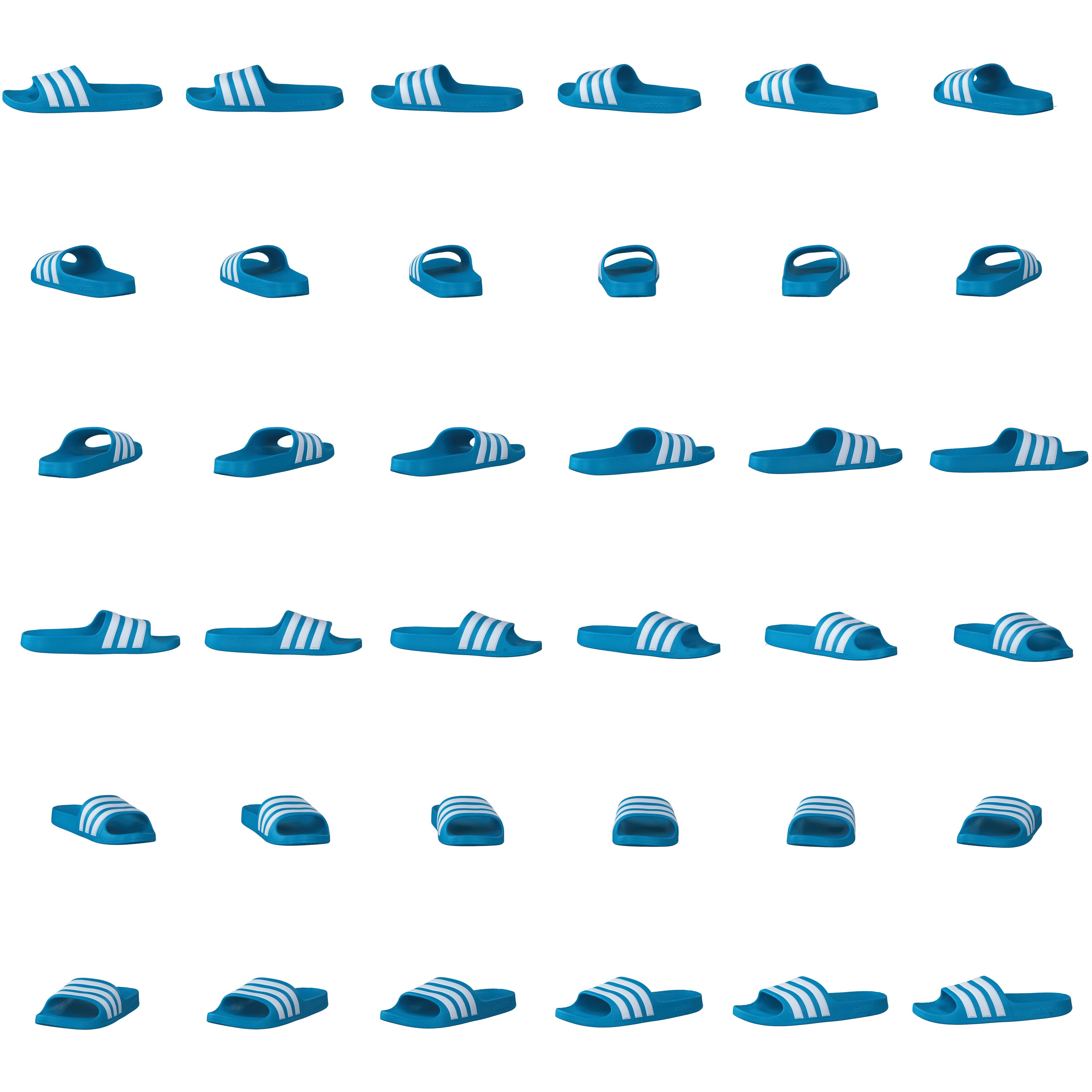 Adilette Aqua Slides Kids Solar Blue / Cloud White / Solar Blue - Bild 8