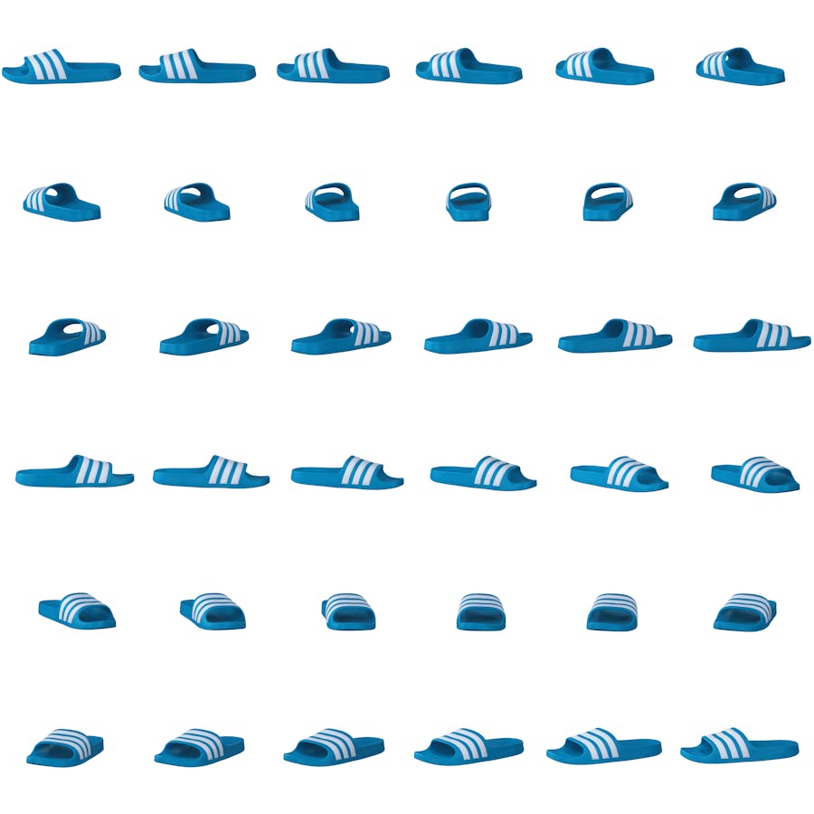 Adilette Aqua Slides Kids Solar Blue / Cloud White / Solar Blue - Bild 8