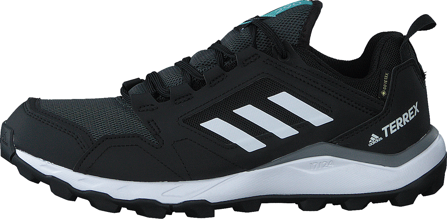 Terrex Agravic TR GORE-TEX Trail Running Shoes Core Black / Crystal White / Acid Mint, Female, Schoenen, Hardloopschoenen, Sneakers, Rennen, Zwart, EU 38
