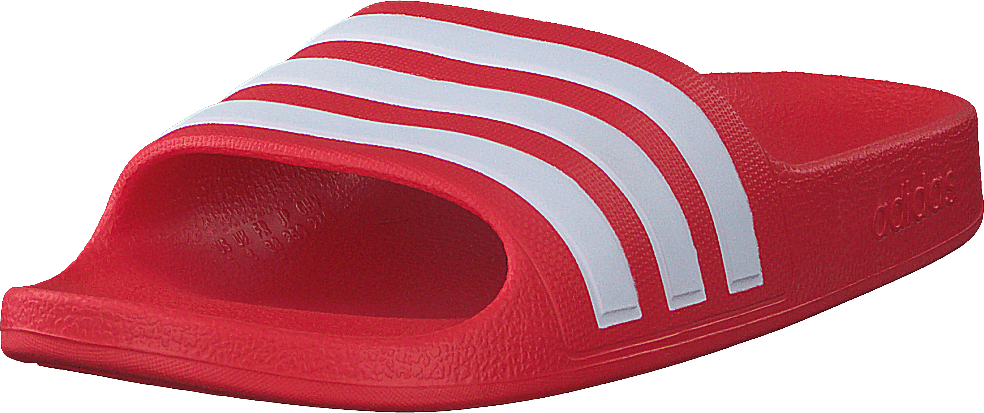 Adilette Aqua Slides Kids Vivid Red / Cloud White / Vivid Red