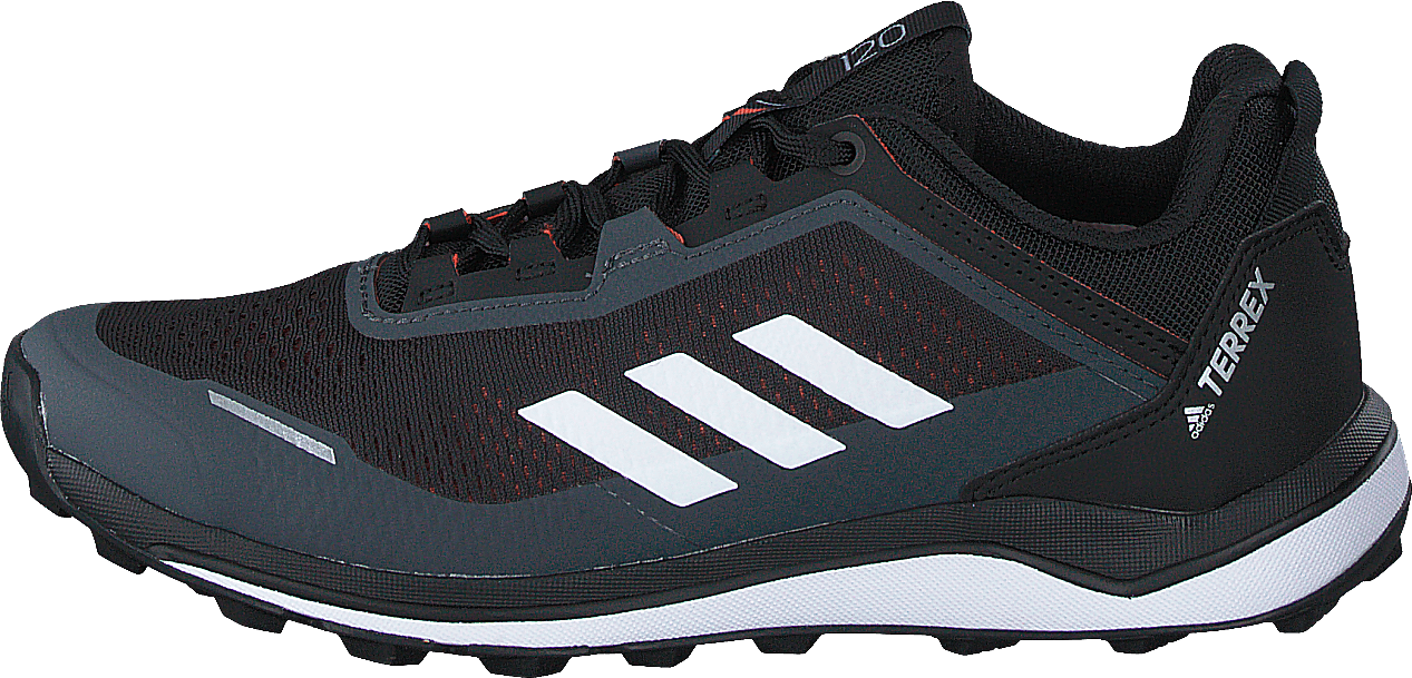 Terrex Agravic Flow K Core Black/crystal White/solar, Unisex, Shoes, Running shoes, Sneakers, Running, Black, UK 2