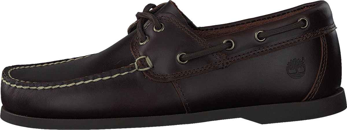 Cedar Bay Boat Shoe Dk Brown Full Grain