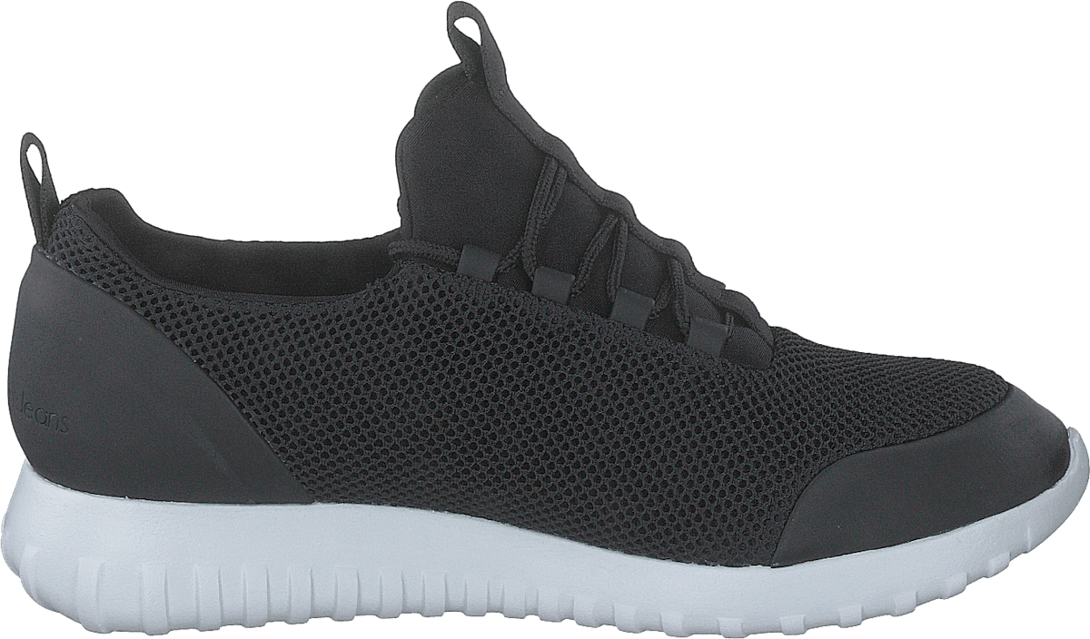 Runner Sneaker Laceup Mesh Black