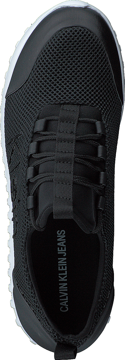 Runner Sneaker Laceup Mesh Black