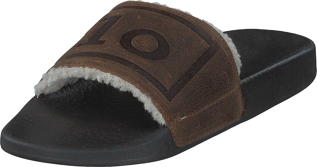Faux-Shearling–Lined Suede Slide Snuff - Bild 3