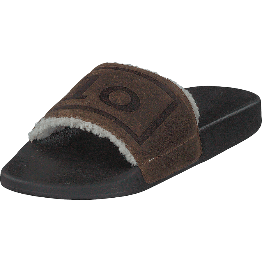 Faux-Shearling–Lined Suede Slide Snuff - Bild 3