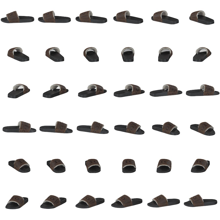 Faux-Shearling–Lined Suede Slide Snuff - Bild 8