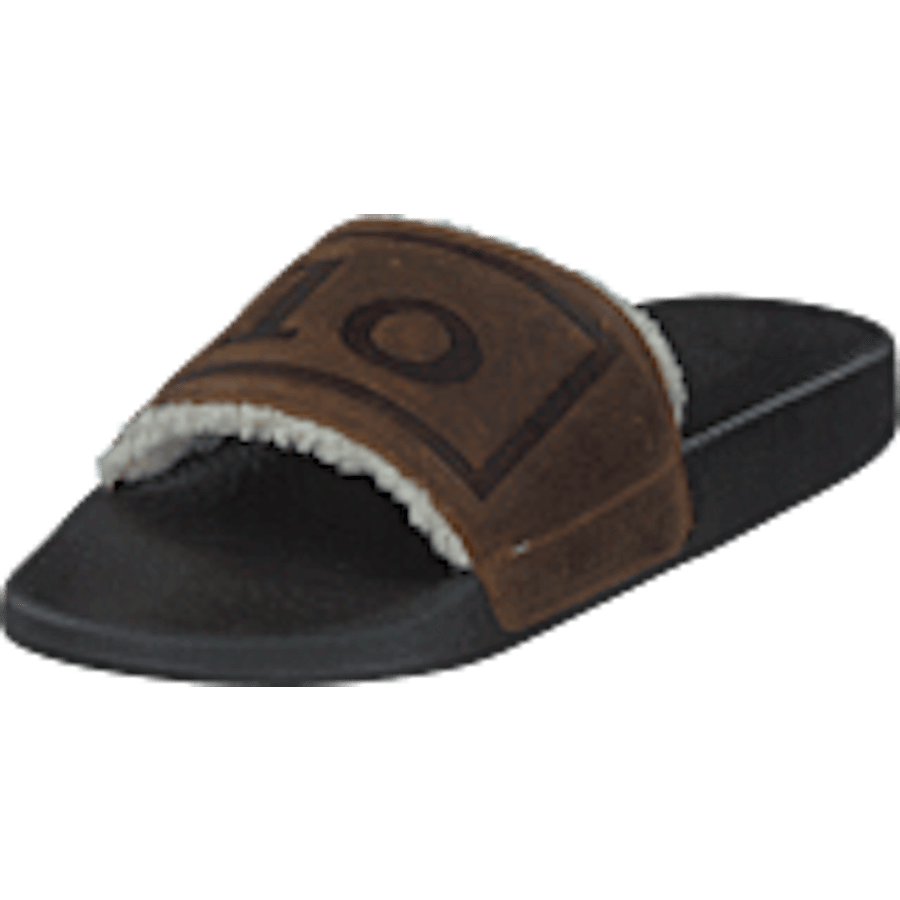 Faux-Shearling–Lined Suede Slide Snuff - Bild 9