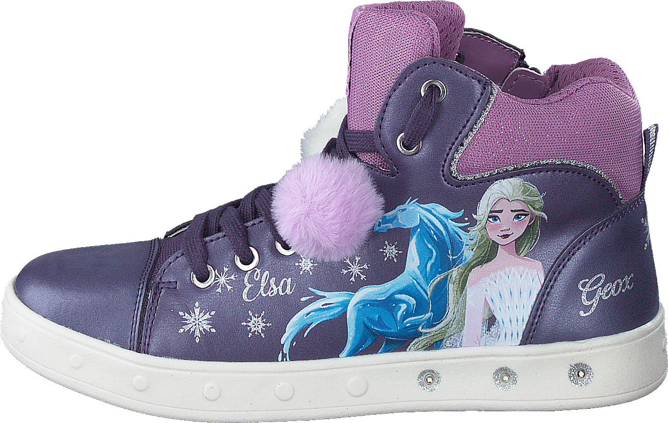 J Skylin G. C - Pearl.synt.lea Purple/mauve, Unisex, Scarpe, Sneakers, scarpe da ginnastica alte, Viola, EU 32
