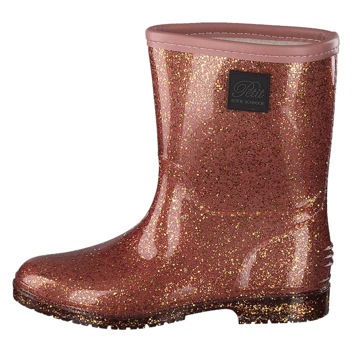 Nille Rose, Unisex, Sko, Støvler og Støvletter, gummistøvler, Brun/Rød, EU 30