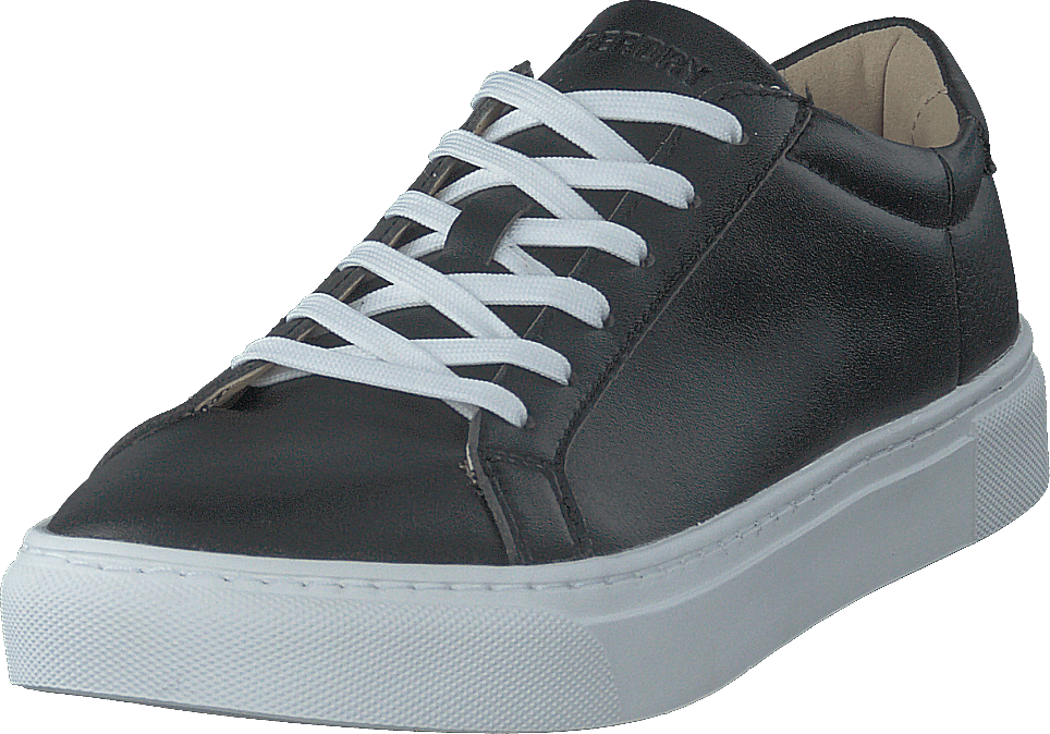 Vegan Retro Court Trainer Black