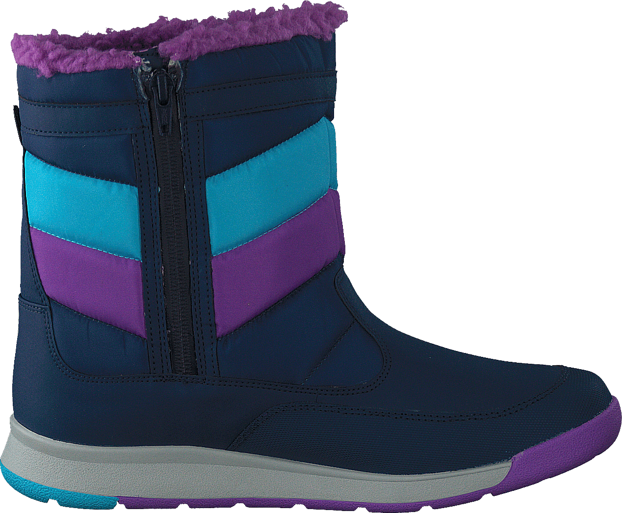 Alpine Puffer Wtpf Navy/turq/purple - Bild 2