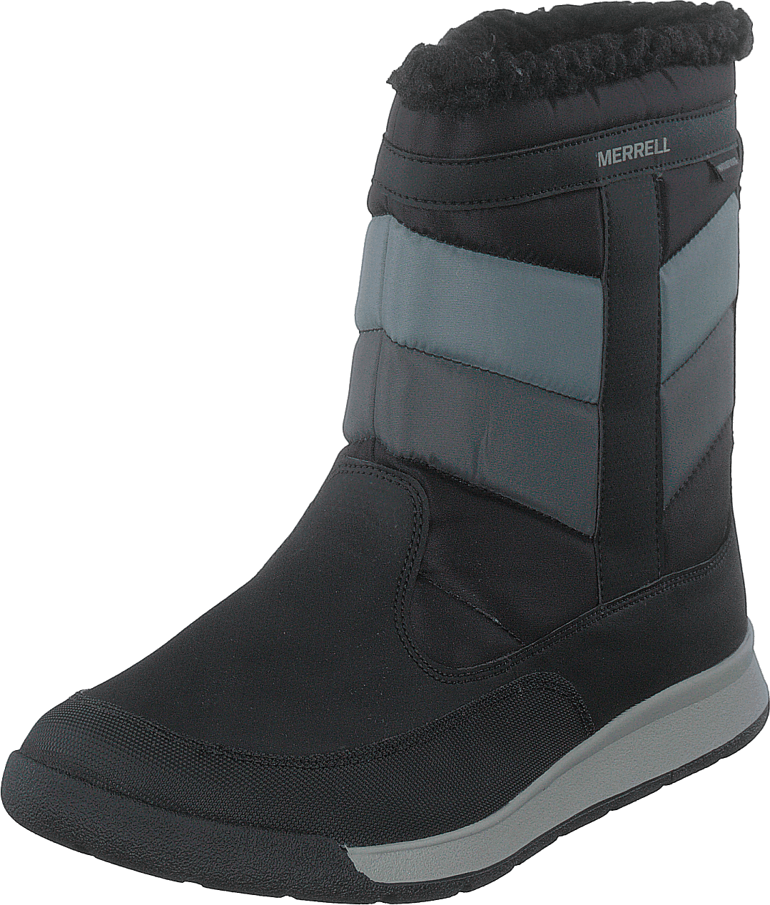 Alpine Puffer Wtpf Black/grey - Bild 3