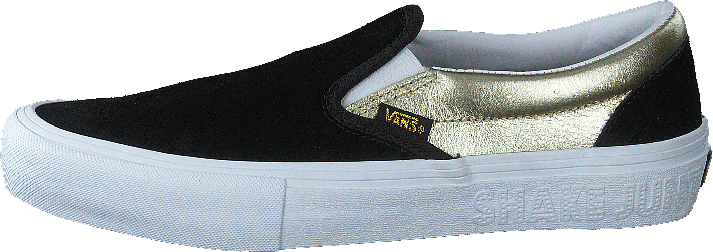 Vans X Shake Junt Slip-on Pro Black/gold, Male, Shoes, Flats, slip-on, Grey/Blue, UK 7,5
