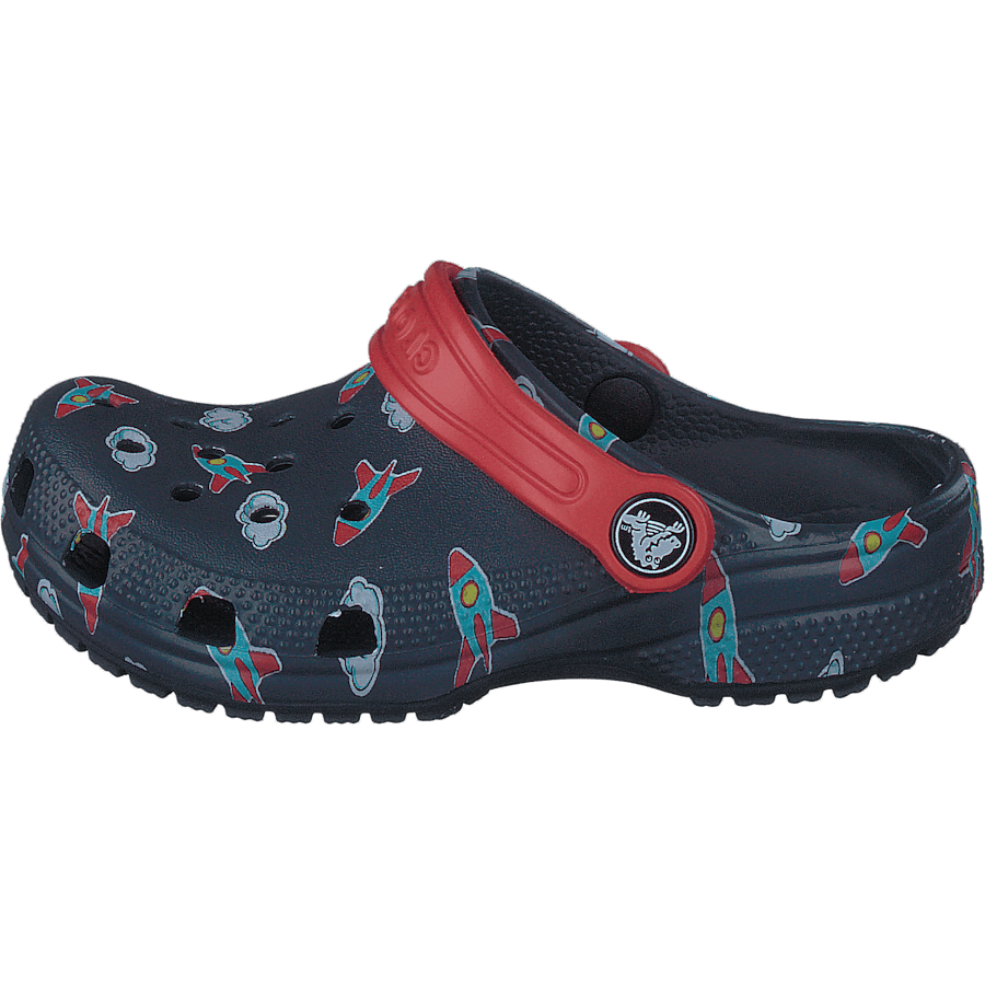 Classic Printed Clog Kids Navy