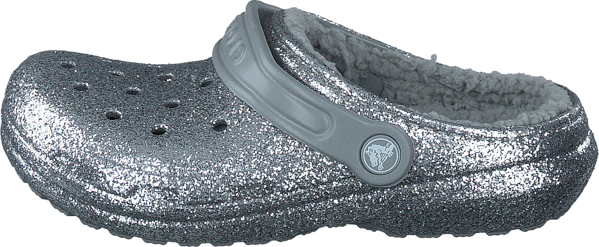 Classic Glitter Lined Clog Kids Silver / Silver