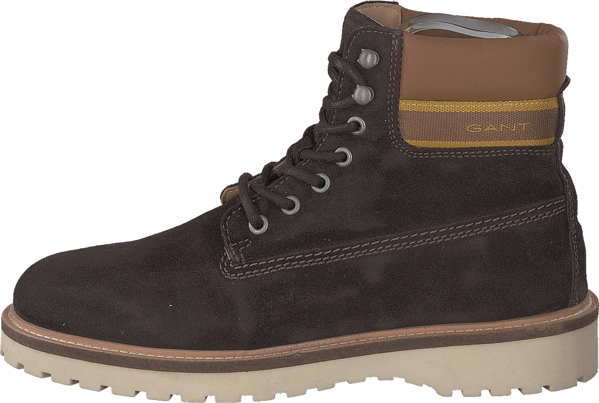 Roden Mid Lace Boot Dk Brown+toffee