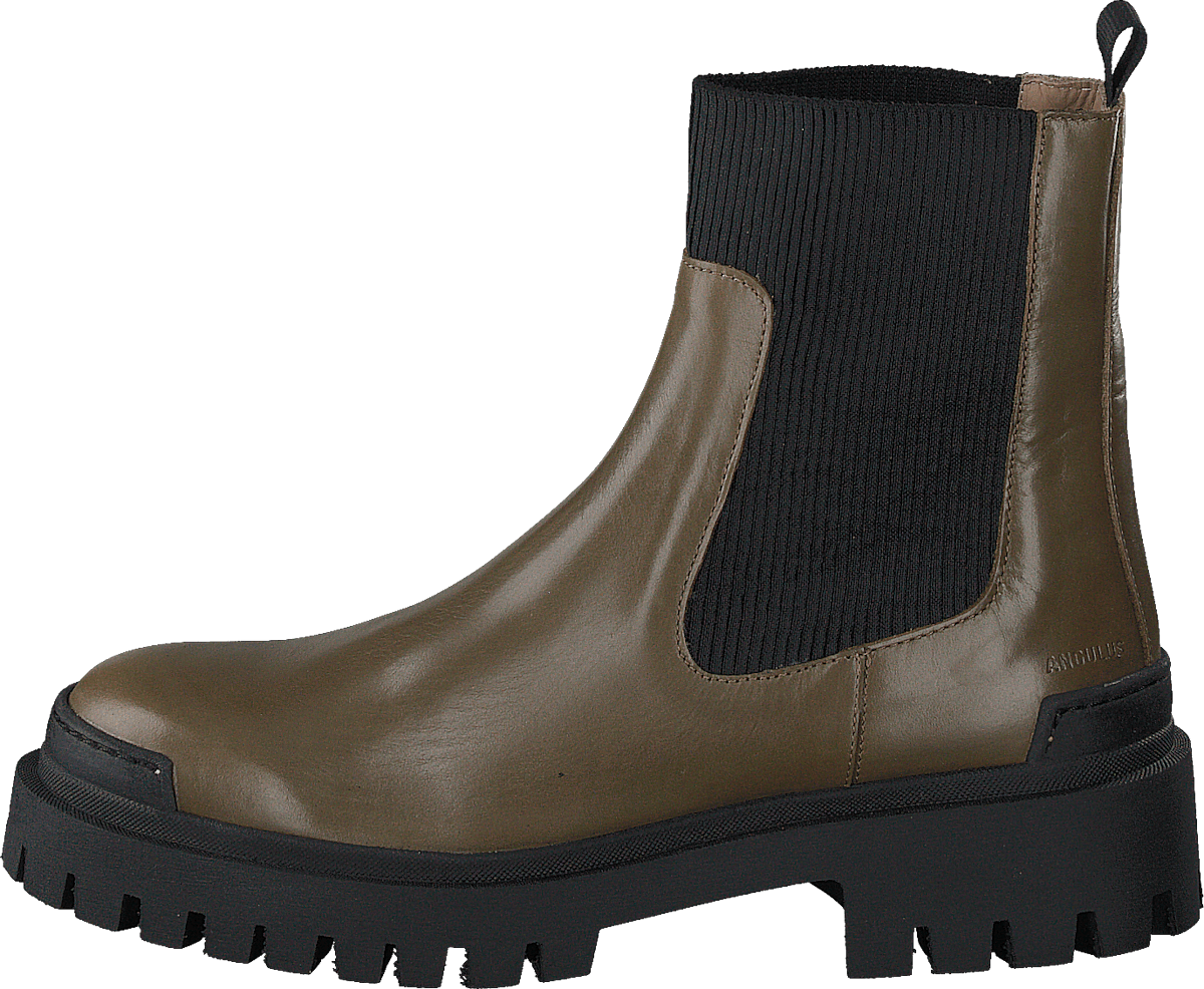 Boot With Elastic 1841/019 Dark Olive/black