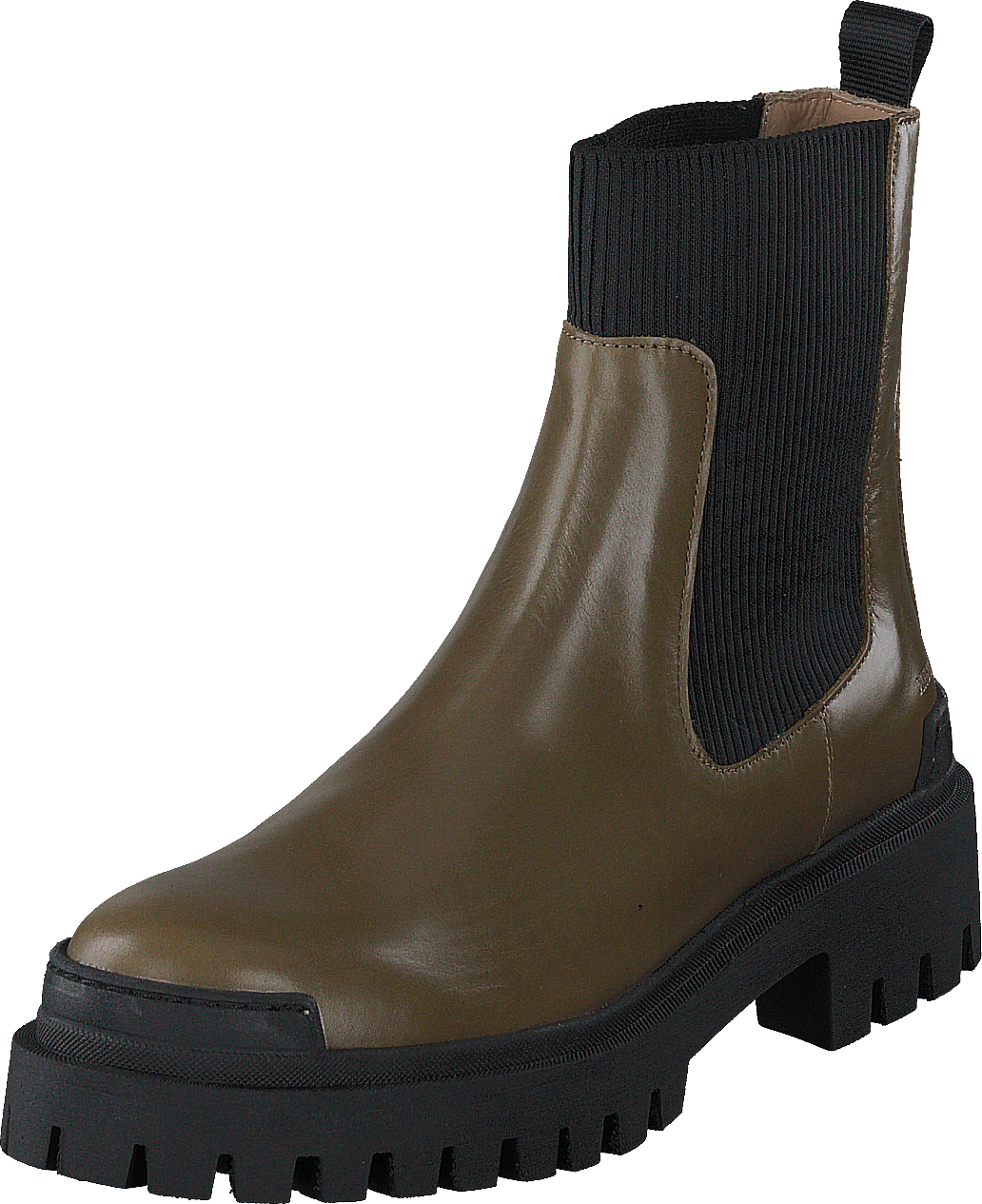 Boot With Elastic 1841/019 Dark Olive/black