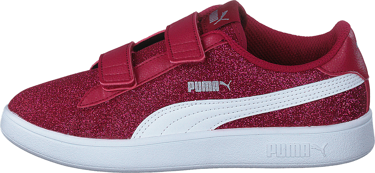 Puma Smash V2 Glitz Glam V Ps Persian Red-puma White