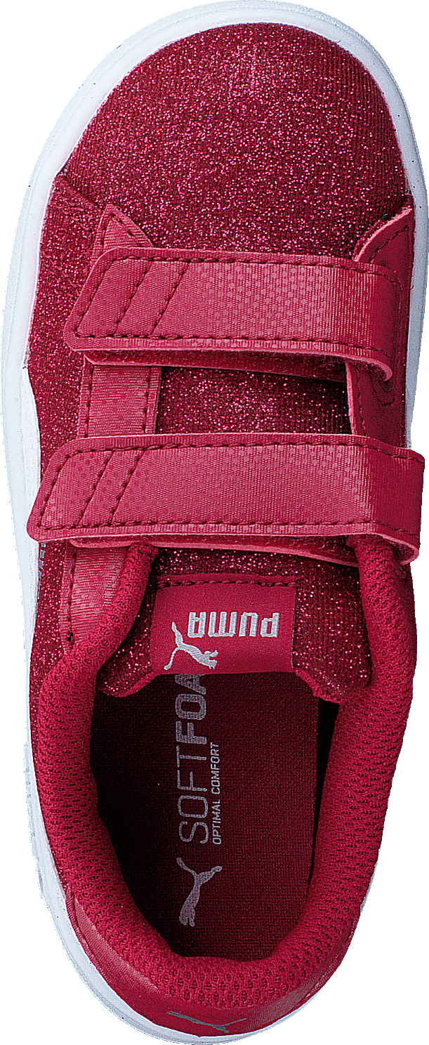 Puma Smash V2 Glitz Glam V Inf Persian Red-puma White