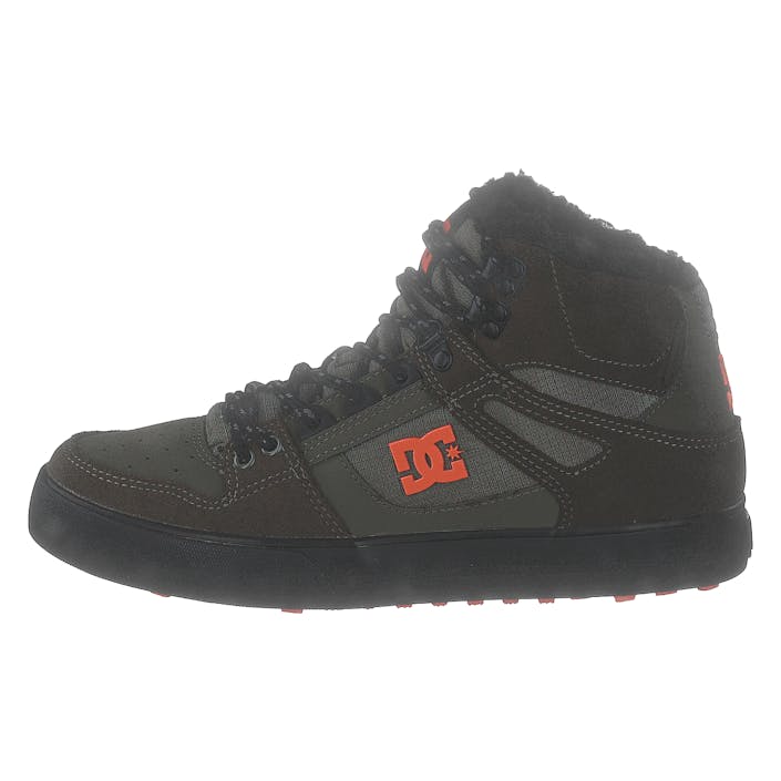 Pure High-top Wc Wnt Dusty Olive/orange, Male, Shoes, Trainers, high-top sneakers, Green, EU 42