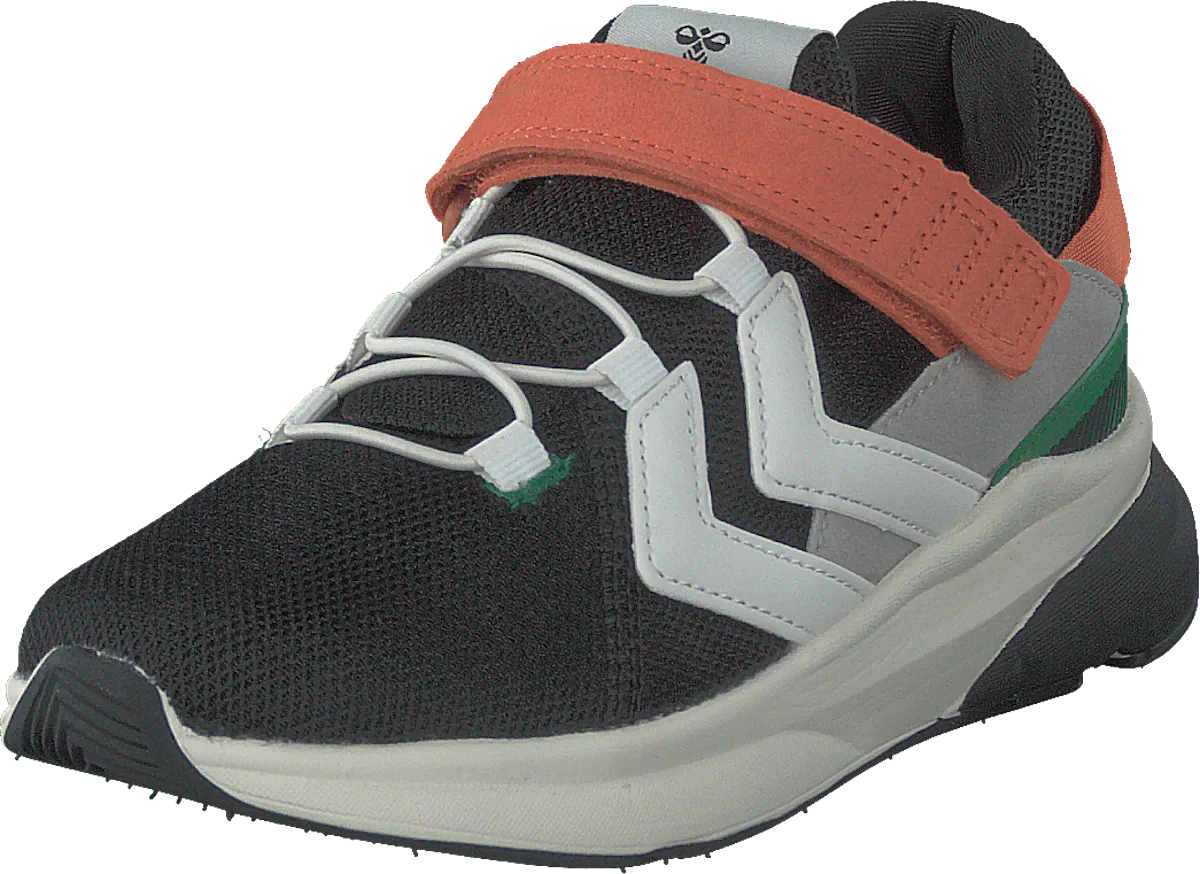 Chaussures Hummel Reach Lx300-Jr Enfant - Taille 32 EU - Noir/vert - Tige Mesh, Semelle EVA - Lacets élastiques