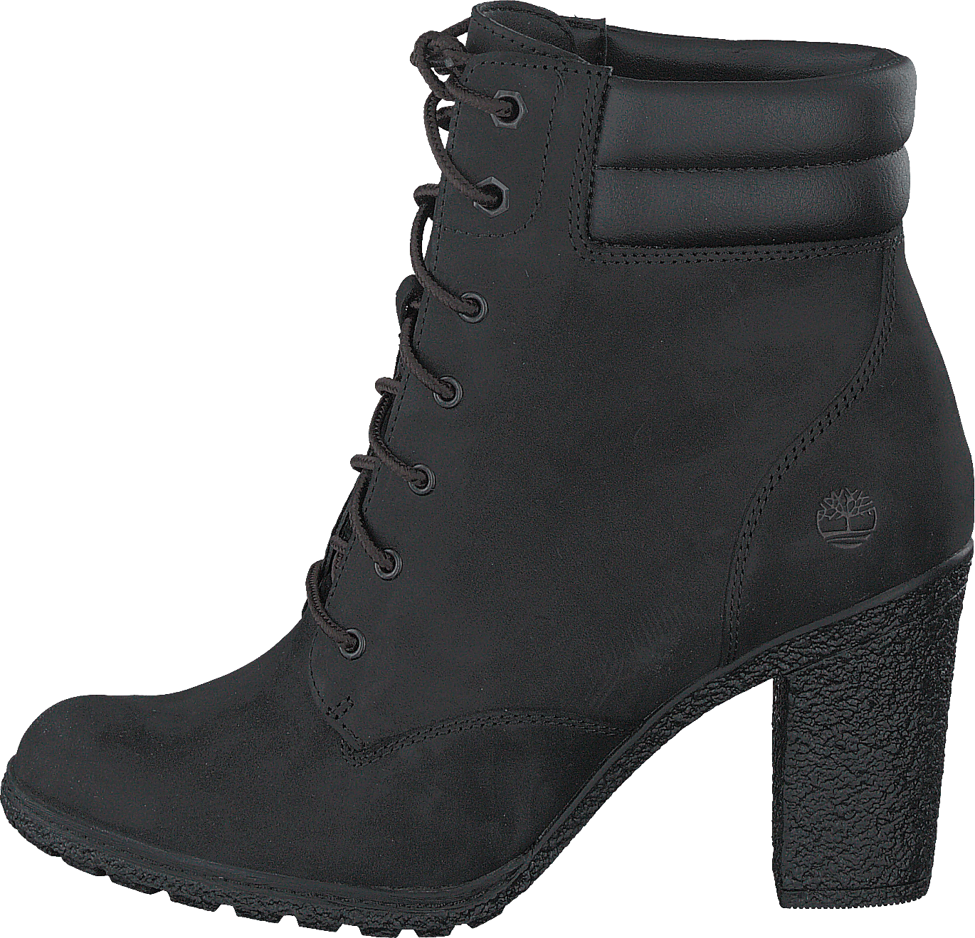 Tillston 6 Inch Double Collar Black, Female, Kengät, Bootsit, saappaat, Musta, EU 38