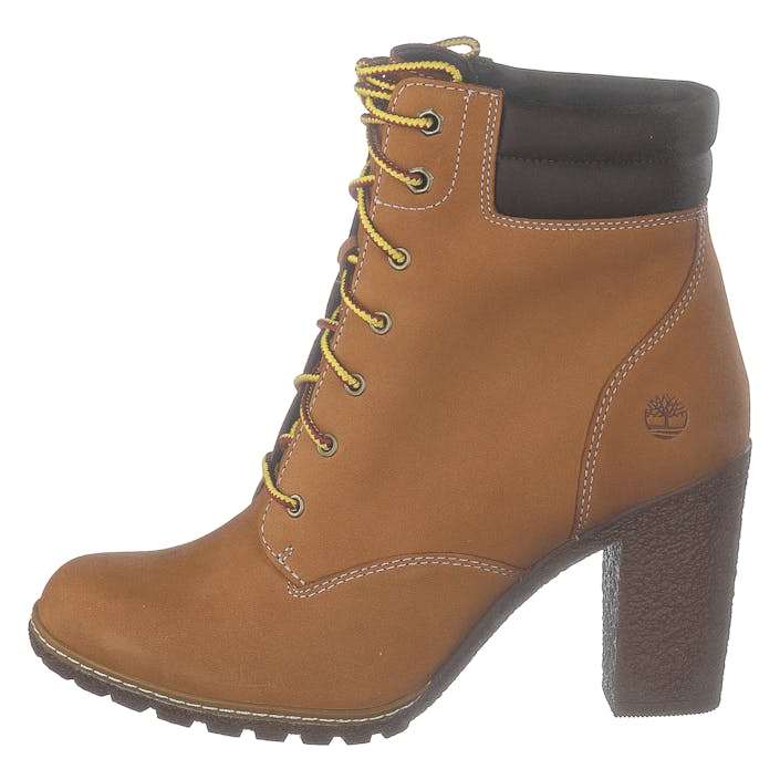 Tillston 6 Inch Double Collar Wheat, Female, Shoes, Boots, ankle-boots, Brown, EU 36