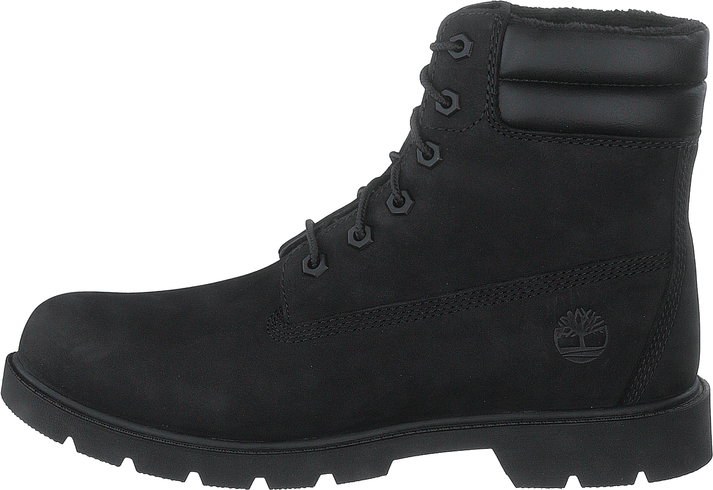 Linden Woods 6in Faux Fur Line Jet Black, Female, Kengät, Bootsit, Bootsit, Musta, EU 40