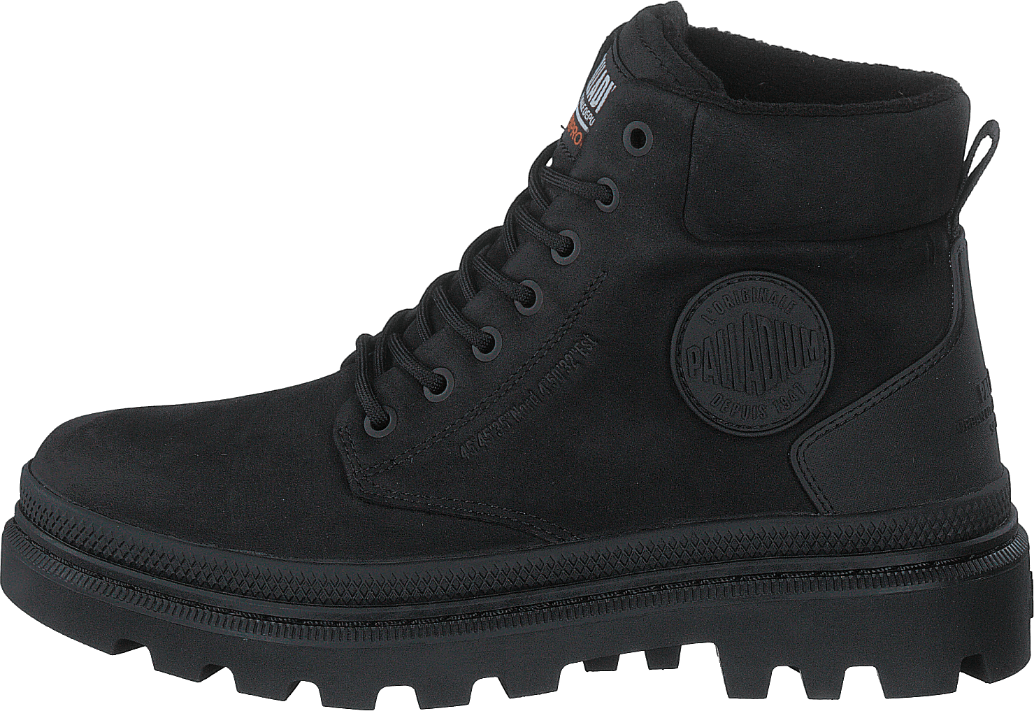 Pallatrooper Sc Wp+ Black/black, Unisex, Chaussures, Bottes, Bottes, Noir, EU 37
