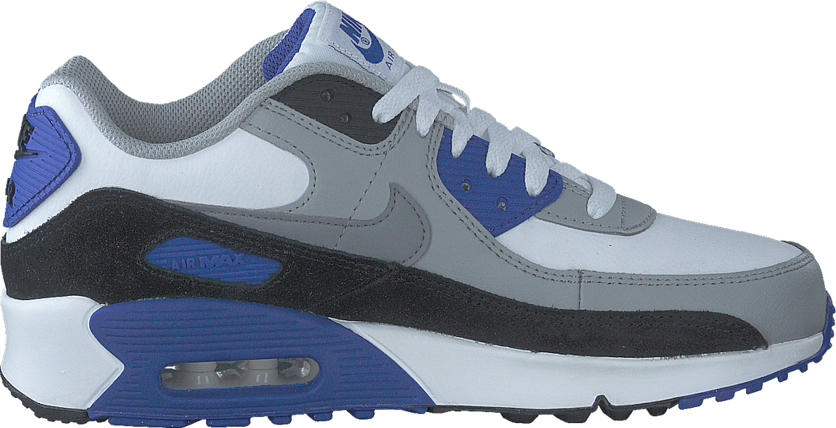 Air Max 90 Ltr (gs) Wht/smoke Grey/hyper Royal