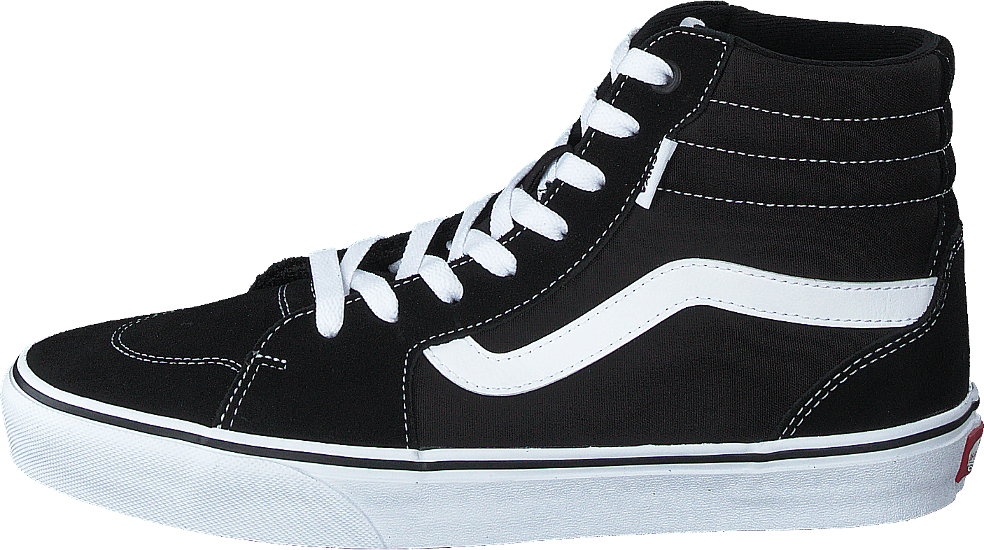 Wm Filmore Hi (suede/canvas) Black/white, Female, Scarpe, Sneakers, scarpe da ginnastica alte, Nero, EU 35