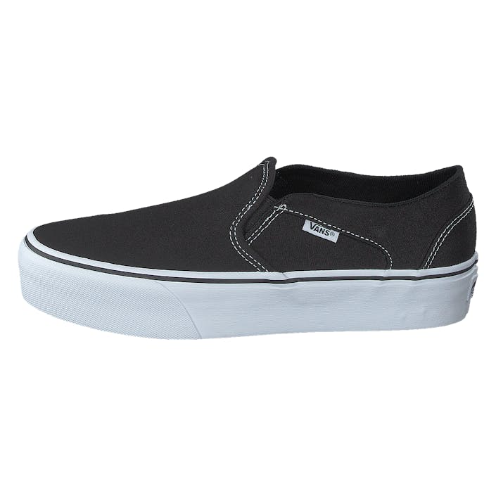 Wm Asher Platform (canvas) Black, Female, Shoes, Trainers, slip-on, Black, EU 40