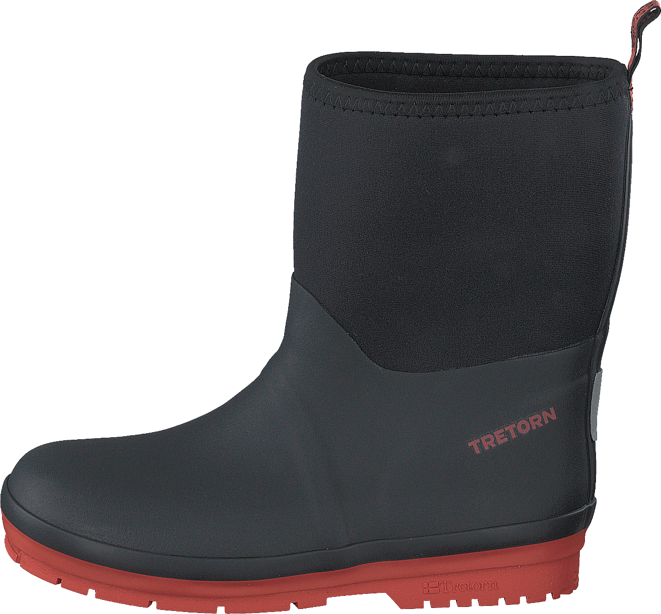 Kuling Neoprene Black/burnt Orange, Unisex, Schoenen, Laarzen, regenlaarzen, Zwart, EU 30