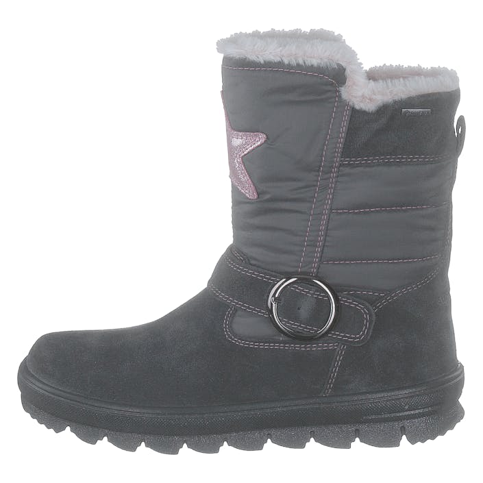 Flavia Gore-tex Grey/pink, Unisex, Shoes, High boots and Ankle boots, winter boots, Grey, EU 33
