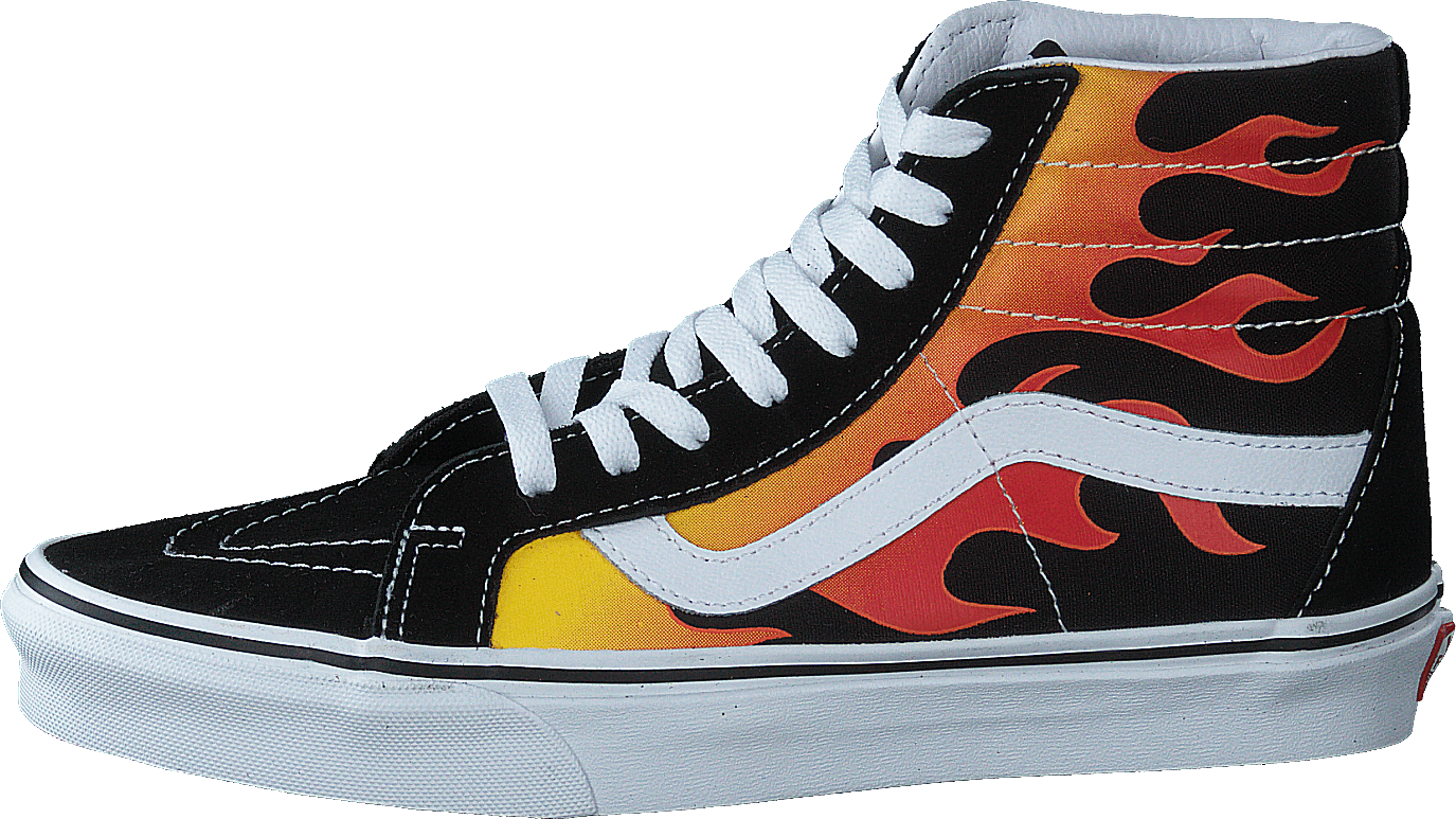 Sk8-Hi Reissue (Flame) Black, Unisex, Schuhe, Sneaker, hohe sneaker, Blau, EU 44,5