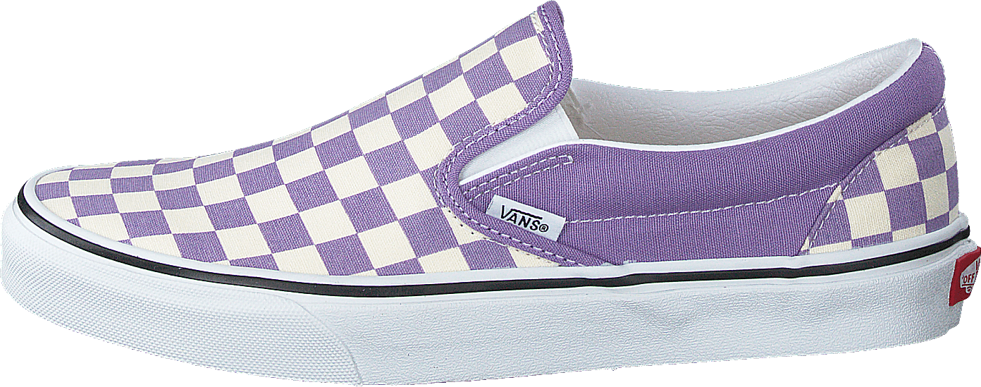 Ua Classic Slip-on (chkrbrd)chalkviolettrwht, Unisex, Scarpe, Scarpe basse, slip-on, Viola, EU 40