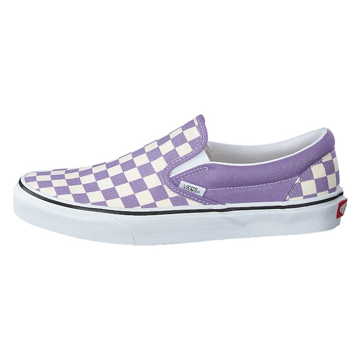 Ua Classic Slip-on (chkrbrd)chalkviolettrwht, Unisex, Scarpe, Scarpe basse, slip-on, Viola, EU 40