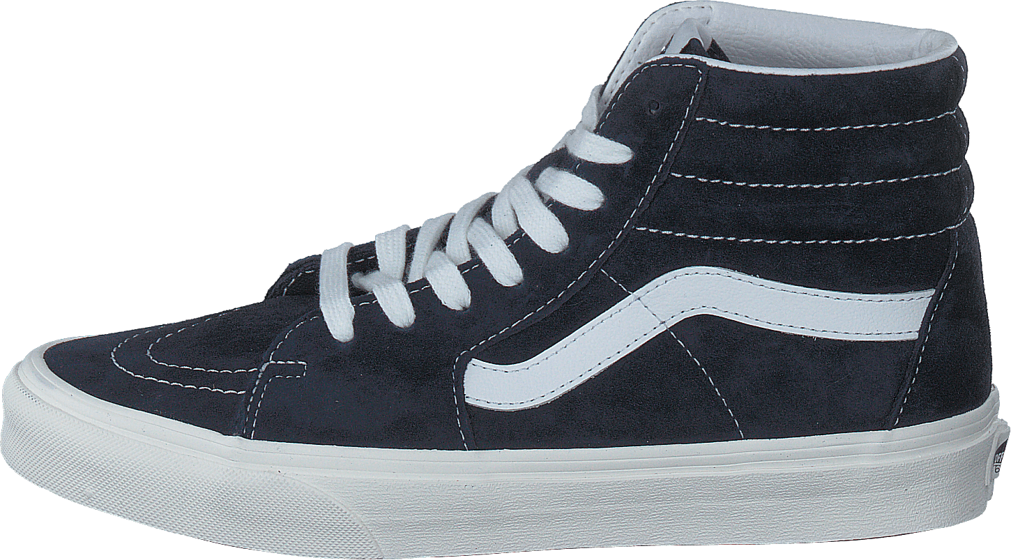 Ua Sk8-hi (pig Suede)prsnnghtsnwwht, Unisex, Skor, Sneakers, höga sneakers, Blå, EU 36,5