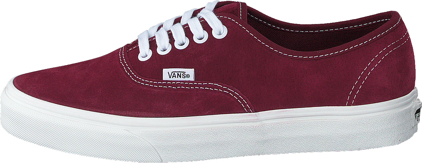 Ua Authentic (pig Suede)pomegrntsnwwht, Unisex, Obuv, Tenisky, Tenisky, Červené, EU 36