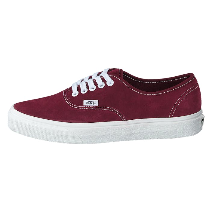Ua Authentic (pig Suede)pomegrntsnwwht, Unisex, Shoes, Trainers, Sneakers, Red, EU 43