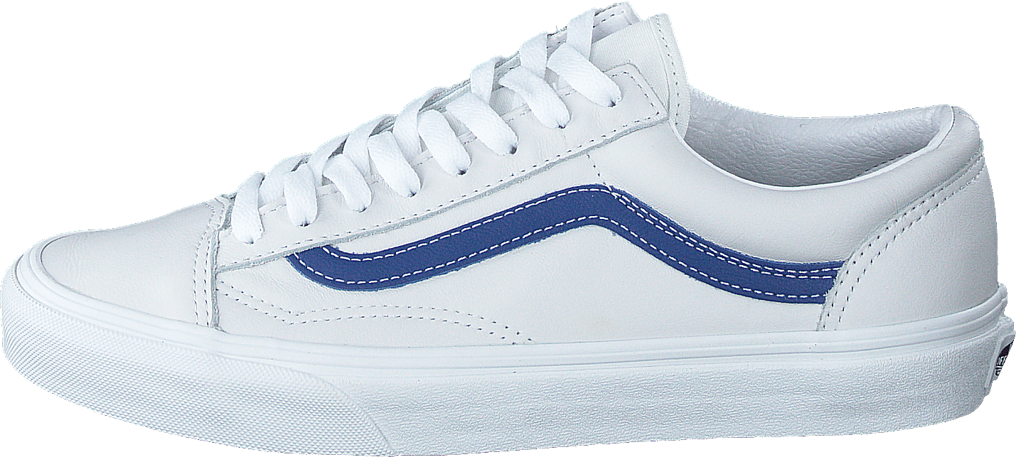 Ua Style 36 (leather Pop)tr Bl/tr Wht
